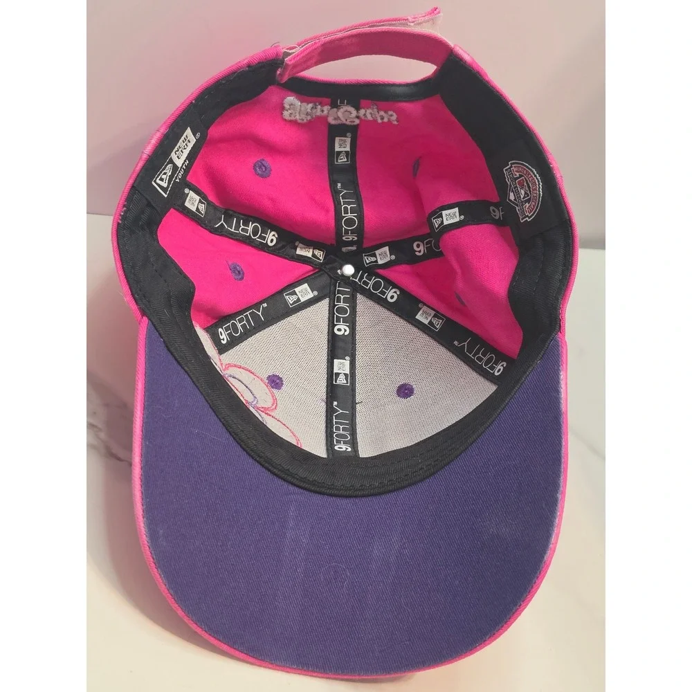 New Era 9FORTY Youth Baltimore Orioles Pink Floral MLB Baseball Hat Adjustable